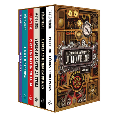 As extraordinárias viagens de Júlio Verne - Box com 6 livros