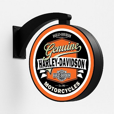 Luminoso Dupla Face Harley Davidson