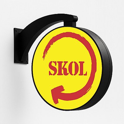 Luminoso Dupla Face Skol