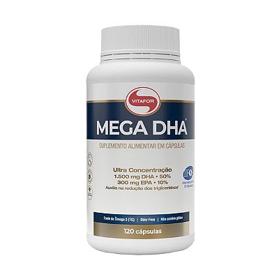 Mega DHA - 120 Cápsulas - Vitafor