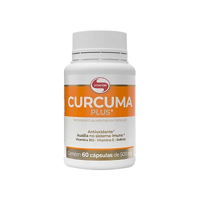 Curcuma Plus - 60 Cápsulas - Vitafor