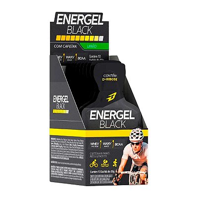 Energel Black Cafeína Limão - 10 Sachês - Bodyaction