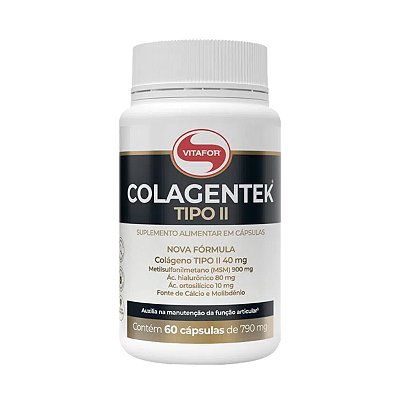 Colagentek Tipo ll - 60 Cápsulas - Vitafor