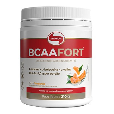 BCAA Fort Tangerina - 210g - Vitafor