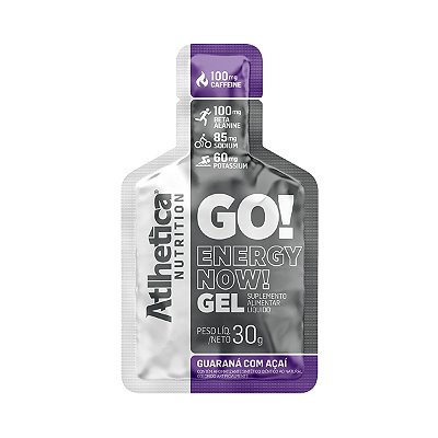 GO! Energy Now Gel Guaraná com Açaí - 10 Sachês - Atlhetica