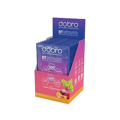 BT 400 Nitrato Laranja e Morango - 10 Sachês - Dobro