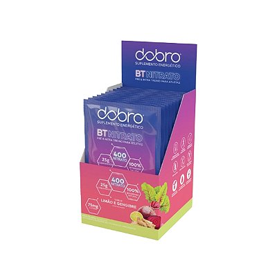 BT 400 Nitrato Limão e Gengibre - 10 Sachês - Dobro