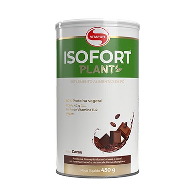 Isofort Plant Cacau - 450g - Vitafor