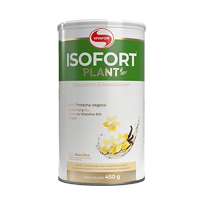 Isofort Plant Baunilha - 450g - Vitafor