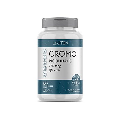 Cromo Picolinato – 60 Comprimidos – Lauton Nutrition