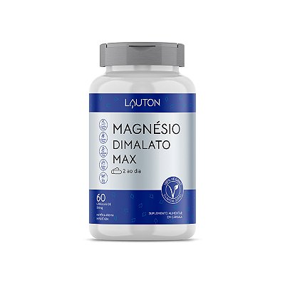 Magnésio Dimalato Max – 60 Cápsulas – Lauton Nutrition
