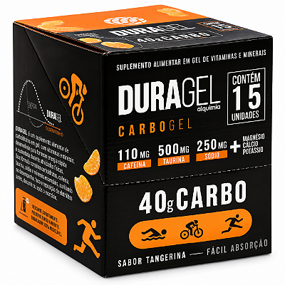 Gel Alquimia Duragel Sabor Tangerina 40g de Carbo - Cx/15und