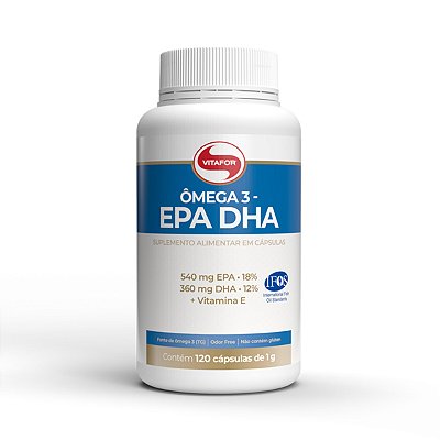 Ômega 3 EPA DHA – 120 Cápsulas - Vitafor