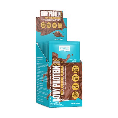 Body Protein Cacau – 10 Sachês – Equaliv
