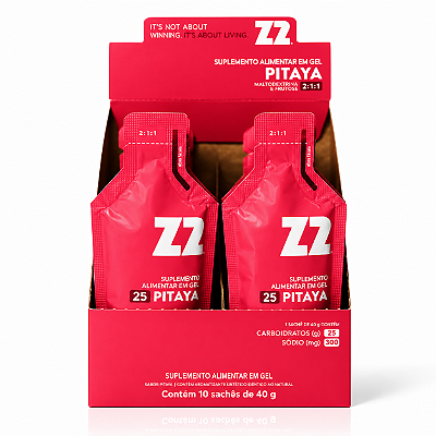 Energy Gel Z2 -Pitaya 25g de Carboidrato- CX/ 10un