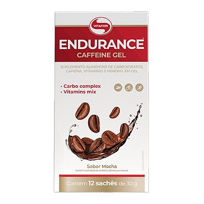 Endurance Caffeine Gel Mocha - 12 Sachês - Vitafor