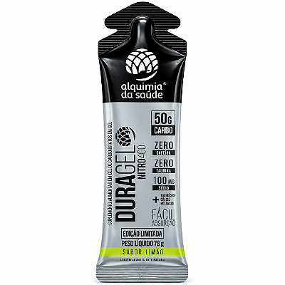 Gel Alquimia Duragel Sabor Limão 50g de Carbo - Cx/ 15und