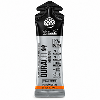 Gel Alquimia Duragel Sabor Laranja 27g de Carbo Cx/15und