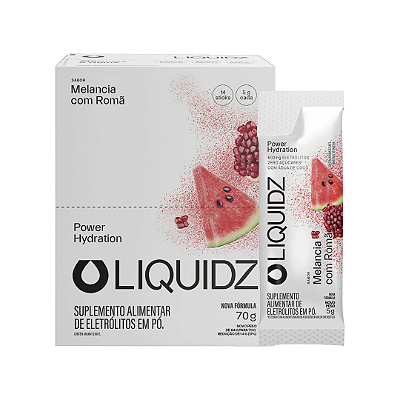 ELETRÓLITOS - MELANCIA C/ ROMA - CX 14un x 6g  - LIQUIDZ