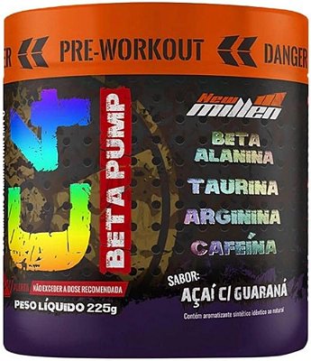C4 BETA PUMP PRE WORKOUT - SABOR ACAI COM GUARANA 225g - NEW MILLEN