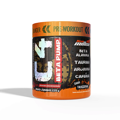 C4 BETA PUMP PRE WORKOUT - SABOR TANGERINA 225g - NEW MILLEN