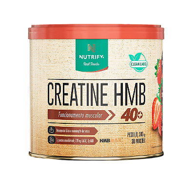 CREATINE HMB - SABOR MORANGO 300g - NUTRIFY
