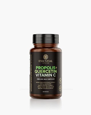 PROPOLIS+QUERCETIN+VITAMIN C (IMMUNO SELF-DEFENSE) - 60 CAPS - ESSENTIAL NUTRITION