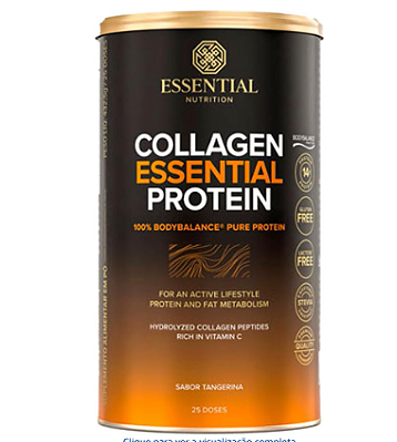 COLLAGEN ESSENTIAL PROTEIN - SABOR TANGERINA 432,5g / 25Ds - ESSENTIAL NUTRITION