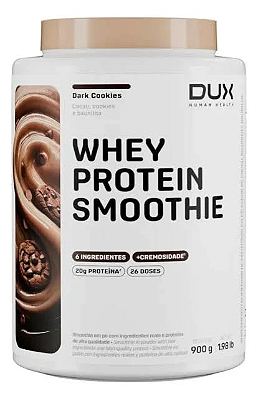 WHEY PROTEIN SMOOTHIE - SABOR DARK COOKIES - POTE 900g - DUX NUTRITION