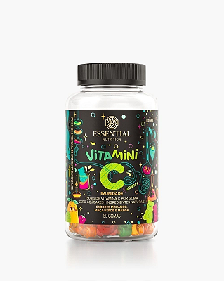 VITAMINI C GUMMY ( IMUNIDADE ) 60 GOMAS - ESSENTIAL NUTRITION