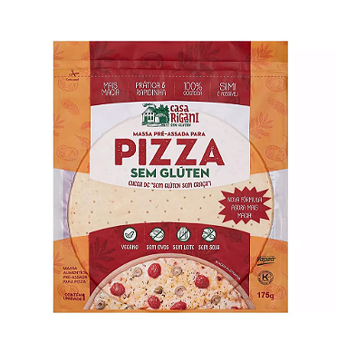 MASSA PRE-ASSADA ( PIZZA ) SEM GLUTEN - PCT 1un - 175g - GRANI AMICI