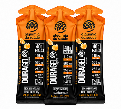 Gel Alquimia Duragel Sabor Tangerina 40g Carbo - 3und