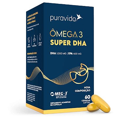 OMEGA 3 ( EPA DHA ) BIG - 120 CAPS - PURAVIDA