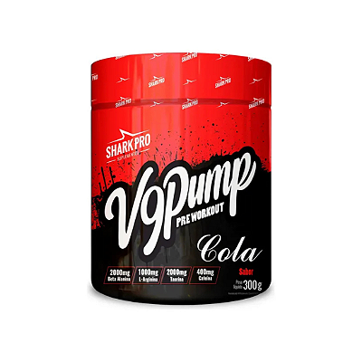 V9 PUMP - PRE WORKOUT - SABOR COLA 300g - SHARK PRO