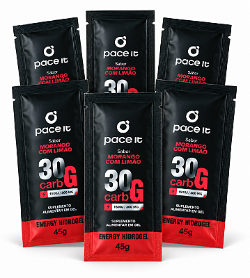 Gel Pace It Hidrogel 30g Car | Morango 45g - 6und