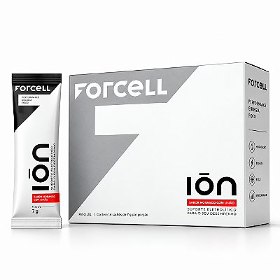 Eletrólitos ION Morango Com Chá Branco Forcell | CX 14un