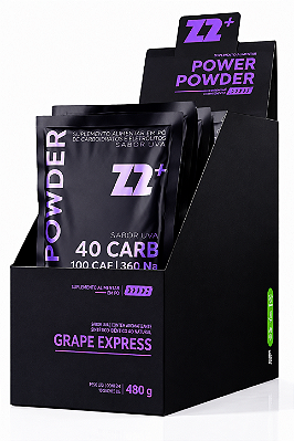 Sachês Energy Drink Power Powder Z2+ 45g - Sabor Grape Express | Cx 10un