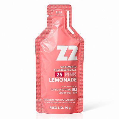 Energy Gel Z2 - Pink Lemonade 25g de Carboidrato- CX/ 5un