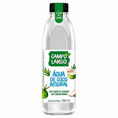 Água de Coco Integral Campo Largo 900ml – Garrafa PET