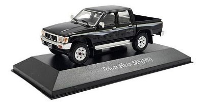 Miniatura Toyota Hilux Sr5 1997 Preto Metal 1:43