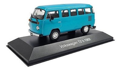 Miniatura Volkswagen Kombi T2 1982 Azul Argentina Metal 1:43