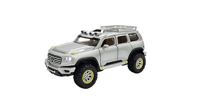 Miniatura Mercedes Benz Off Road Prata Acende Luz/som 1:32
