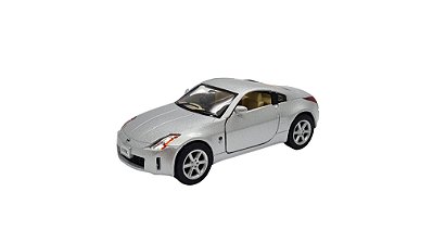 Miniatura Nissan 350z Prata Metal 1:34