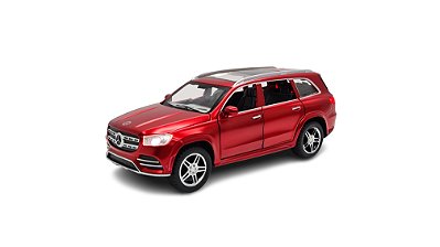Miniatura Mercedes Benz GLS 580 Vermelho Acende Luz/som 1:32