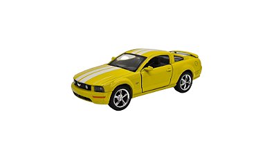 Miniatura Ford Mustang GT 2006 Amarelo 1:38