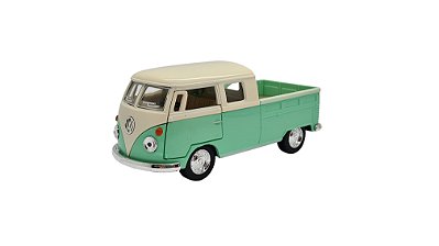 Miniatura Volkswagen Kombi Picape Cabine Dupla Verde 1:32