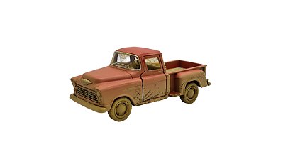 Miniatura Chevy Stepside 1955 Pickup Enlamada Vermelho 1:32