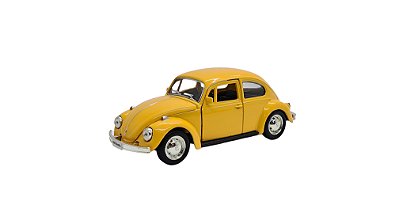 Miniatura Volkswagen Fusca Amarelo RMZ 1:32