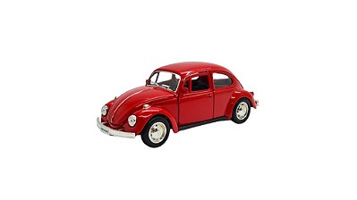 Miniatura Volkswagen Fusca Vermelho RMZ 1:32