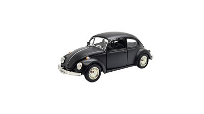 Miniatura Volkswagen Fusca Preto Fosco RMZ 1:32